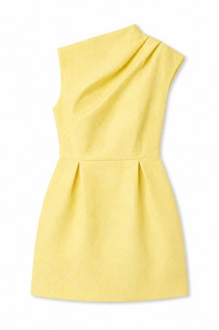 Elliatt Luella Asymmetric Mini Dress In Yellow