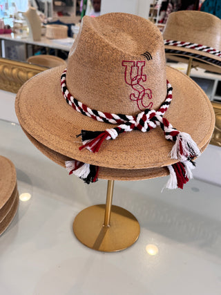 Tipsy Threads Natural Palm Gameday Hats / Multiple Options