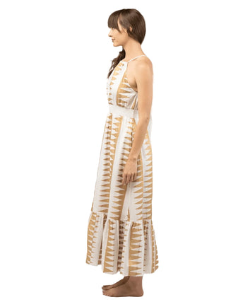 Beau & Ro Jenna Dress - Edgy White & Gold