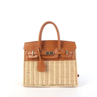Lisi Lerch Inc. Margo Wicker Handbag- Ws - Brown