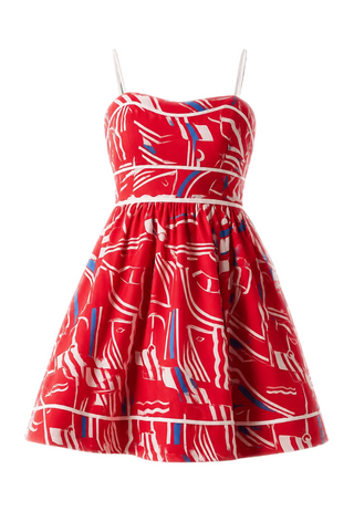 Prosperina Veronica Mini Dress in Yacht Club Print