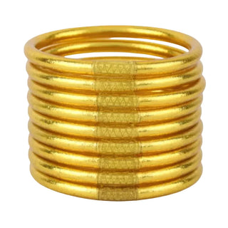 Budhagirl Gold All Weather Bangles® (Set Of 9)