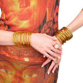 Budhagirl Gold All Weather Bangles® (Set Of 9)