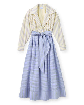 Cartolina Johanna Dress in Banana Stripe