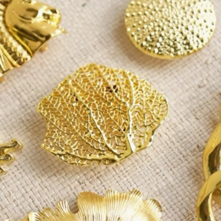 Garland Bags Sea Fan  Belt Buckle, Gold Finish