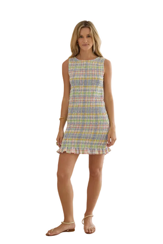 LJC Designs Darcy Dress in Blue Plaid