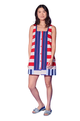 Alden Adair Bryson Dress in Maritime Stripes