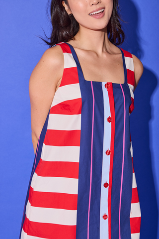 Alden Adair Bryson Dress in Maritime Stripes