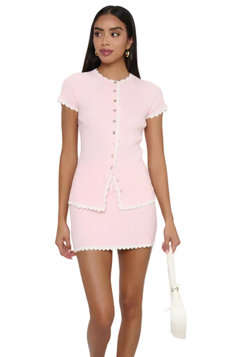 Mumu Heidi Cardigan in Taffy Pink
