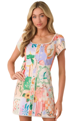 Prosperina Chandler Mini Dress In High Societea