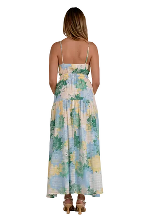 Elan Mint Crocheted Maxi Dress