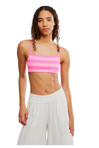 Free People Tighten Up Reversible Bra,  Hot Pink Combo
