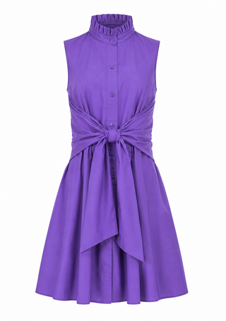 Jade Purple Back Wrap Dress