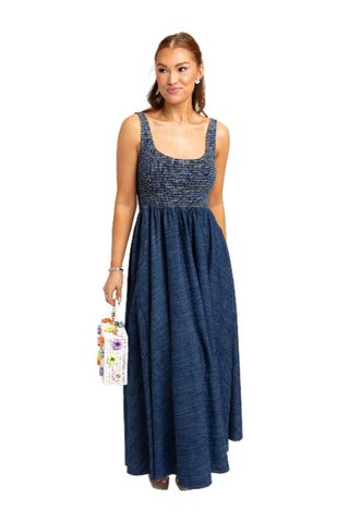 Karlie Denim Smock Tank Dress