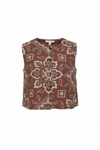 Karlie Bandana Button Tank