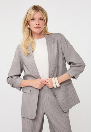Esqualo Herringbone Light Grey Blazer