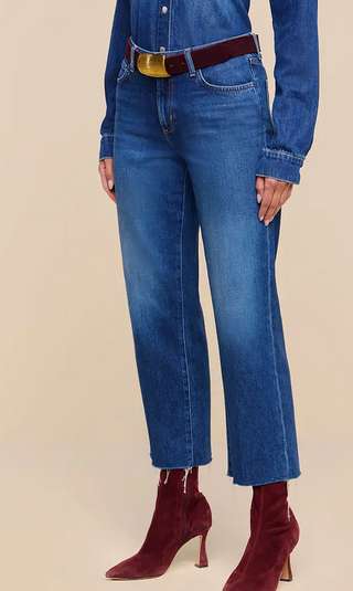 L'Agence Wanda H/R Crop Wide Leg