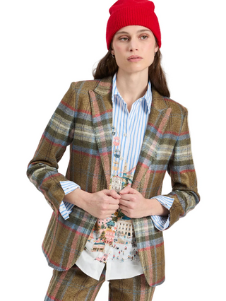 Vilagallo Plaid Blazer