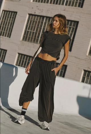 Free People Hot Shot Crossover Set in Black