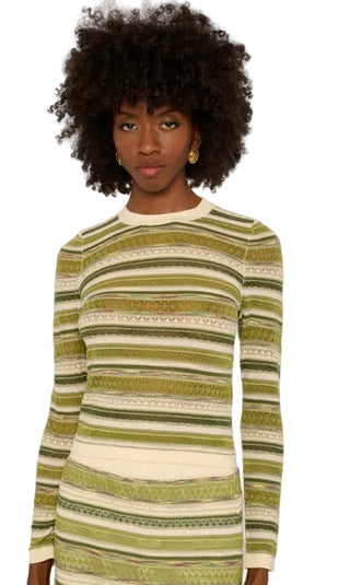 Love The Label Andrea Space Dyed Knit Top