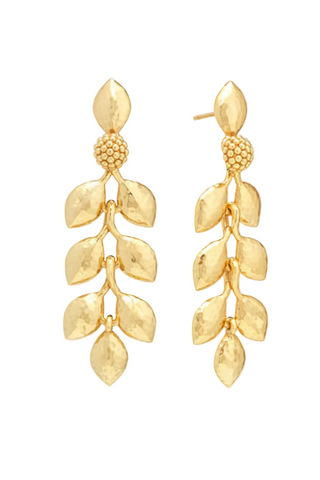 Capucine De Wulf Golden Laurel Dangle Earrings