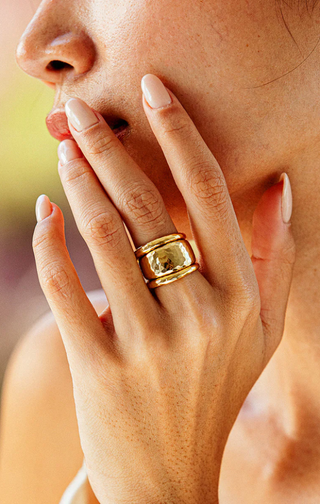 Capucine De Wulf Cleopatra Slice Stacking Ring Set