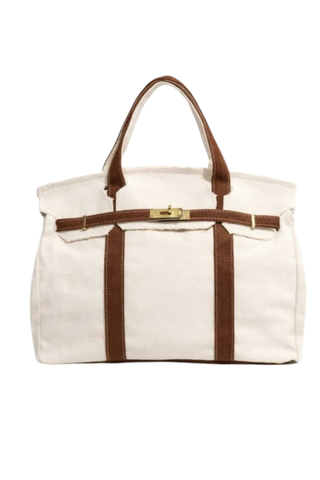 Monkee Collection Handmade Premium Cotton Canvas Boatkin Boat Bag (Preorder) - Brown