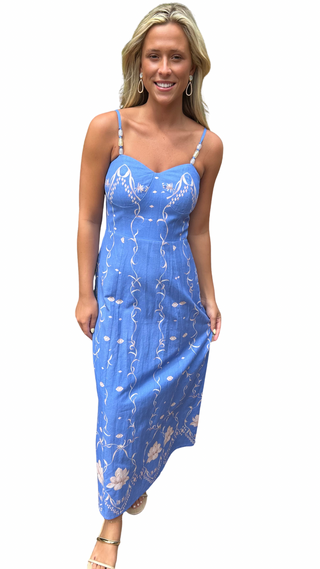 Anna Cate Junie Midi in Sea Petal