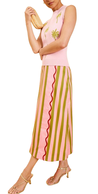 Mestiza Joyah Midi Skirt in Herbs De Provence