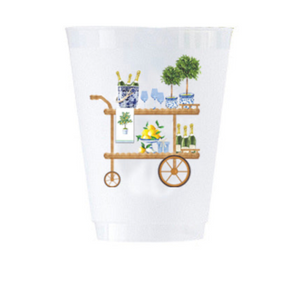 Wh Hostess Stock Bar Cart Shatterproof Cups