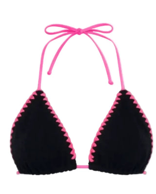 Love & Bikinis Crochet Jamaica Triangle Strings Bikini Top