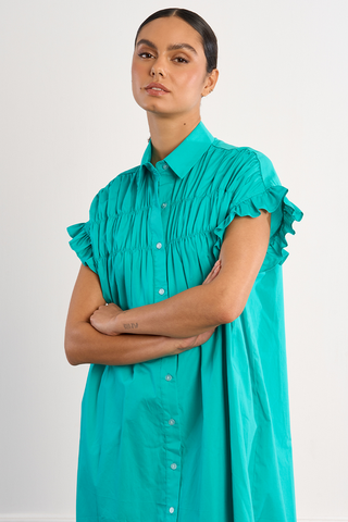 Molly Bracken Mint Woven Dress