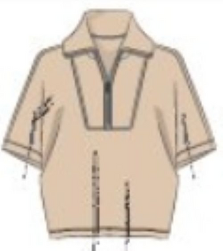 Spanx Airessentials® French Rib Short Sleeve Half Zip