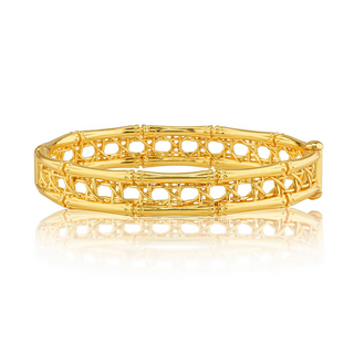 Capucine De Wulf Veranda Caning Hinged Bangle