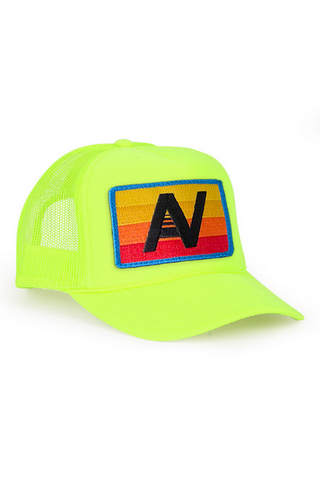 Aviator Nation Logo Rainbow Vintage Trucker Hat
