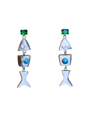 FIsh On,  French Riviera Earrings