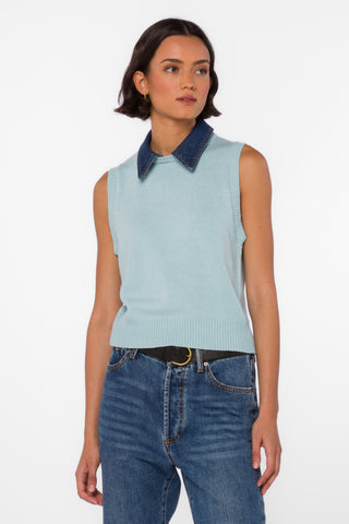 Velvet Heart Renier Top in Corydalis Blue