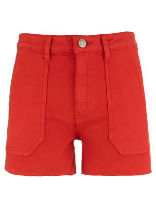 Kut Jane High Rise Short -Pork Chop Pkts-Raw Hem