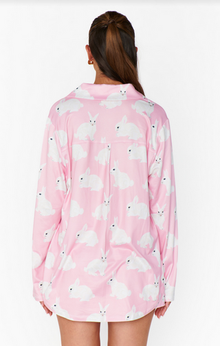 Mumu Favorite PJ Set / Pink Bunnies
