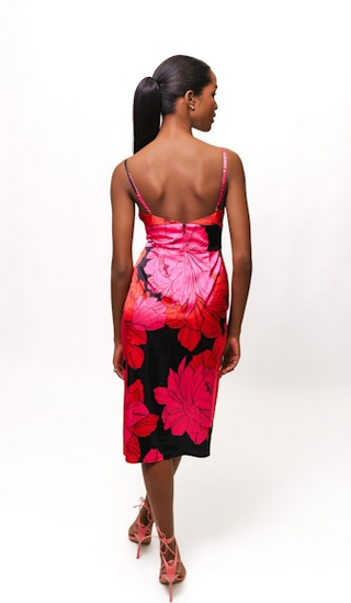 Hutch Catalina Dress / Oversize Pink Blooming Floral