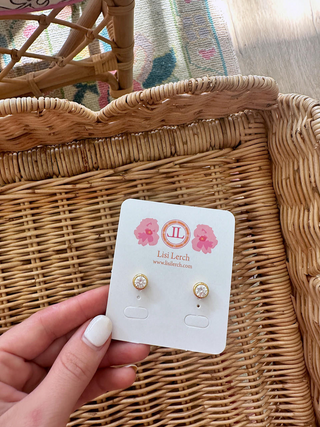 Lisi Lerch Inc. Bamboo Baby Bezel Stud