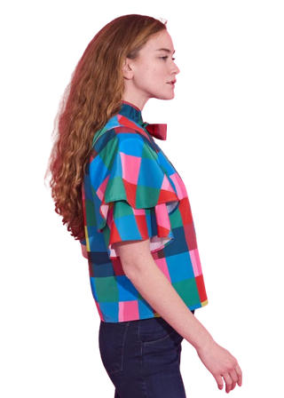 Alden Adair Heddy Top In Holiday Check