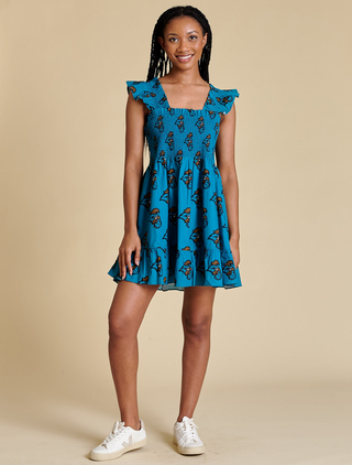 Stewart Simmons The Poplin Smocked Dress / Coastal Carolina