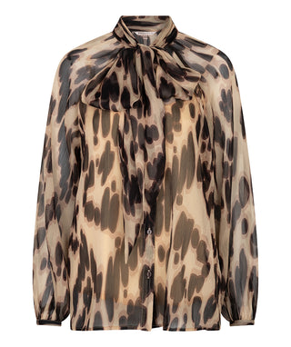 Esqualo Leopard Print Blouse