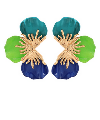 Monkee's Jewelry And Acc Textured Flower Earrings / Multiple Color Options