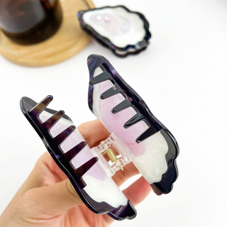 TheDivaSoap Pearl Oyster Claw Clip, Ocean Inspired Hair Clips