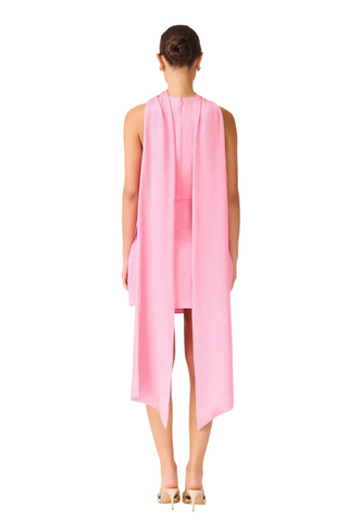 Elliatt Calista Neck Scarf Mini Dress in Pink