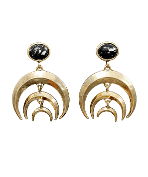 Crescent Cascade Earrings