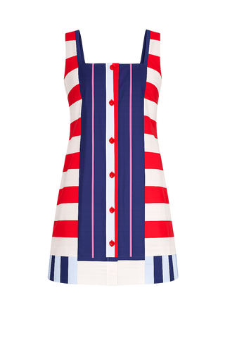 Alden Adair Bryson Dress in Maritime Stripes