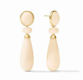 Julie Vos Amalfi Statement Earring - Ivory